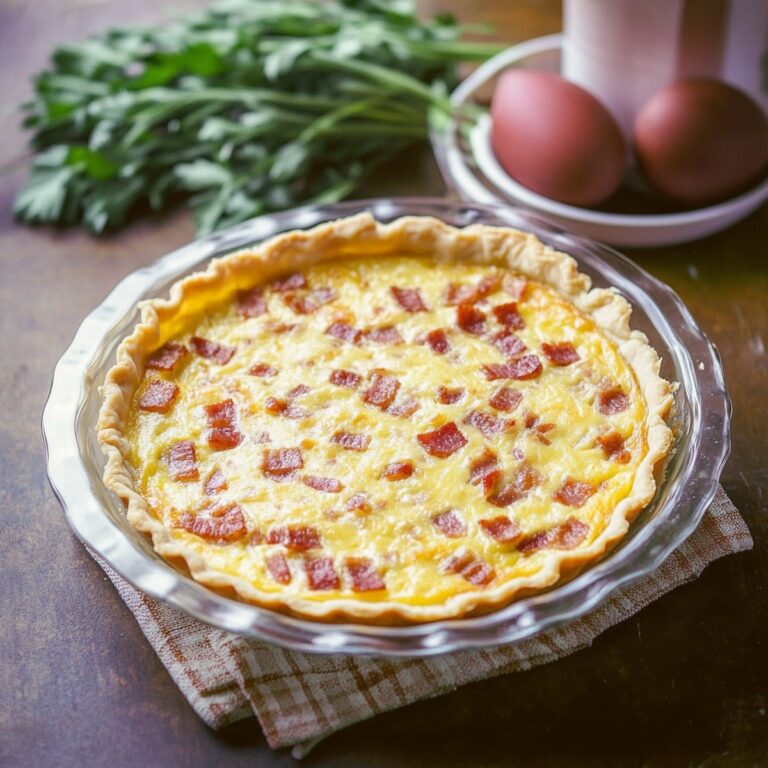 Crispy Bacon And Cheese Quiche Recipe