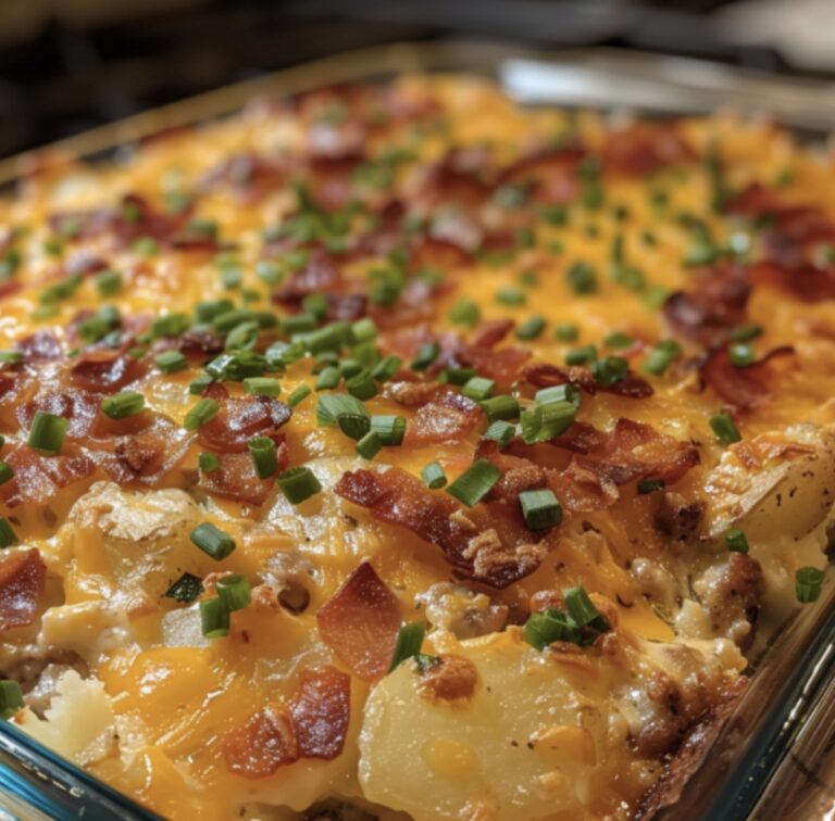 Hearty Loaded Potato And Meatloaf Casserole Recipe