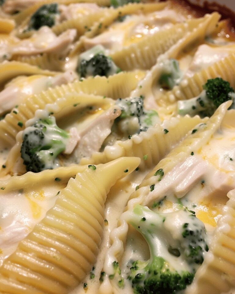 Creamy Chicken And Broccoli Pasta Shells Recipe