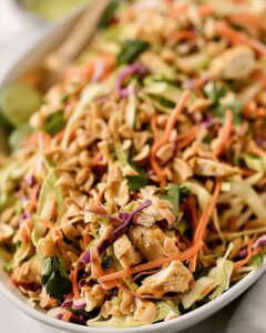 Thai Peanut Chicken Crunch Slaw Salad Recipe