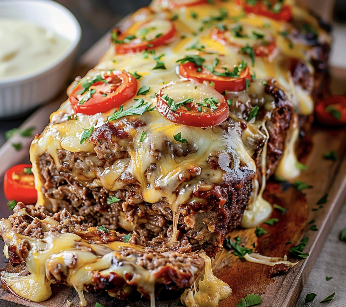 Hearty Philly Cheesesteak Meatloaf Recipe
