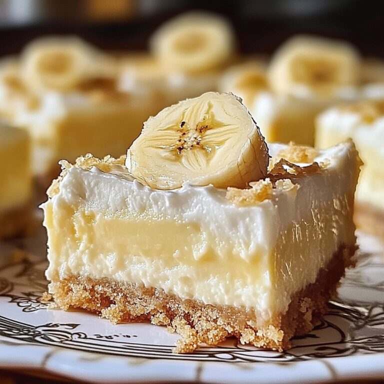 Dreamy Banana Pudding Cheesecake Bars Recipe