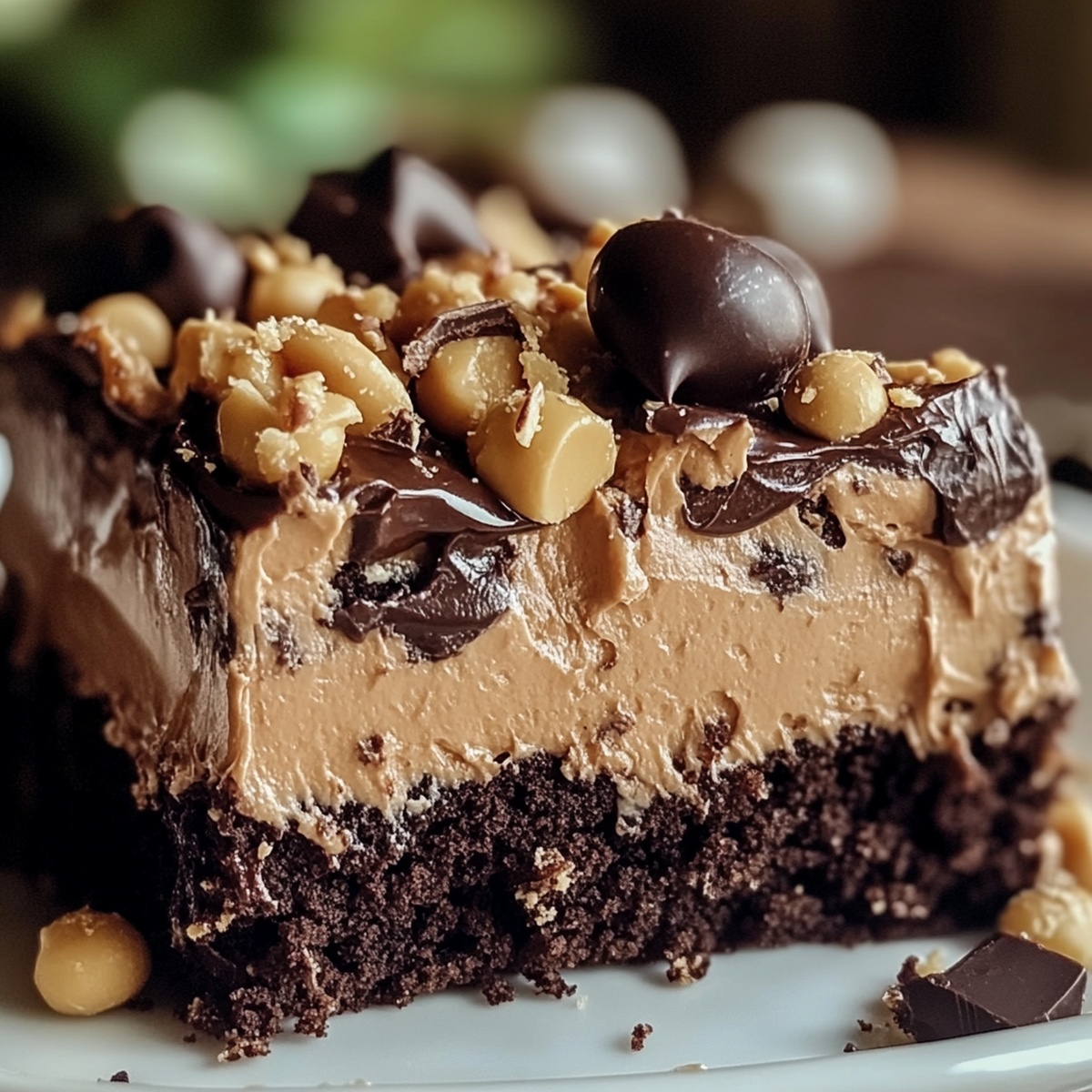 Rich Chocolate Peanut Butter Poke Cake Recipe