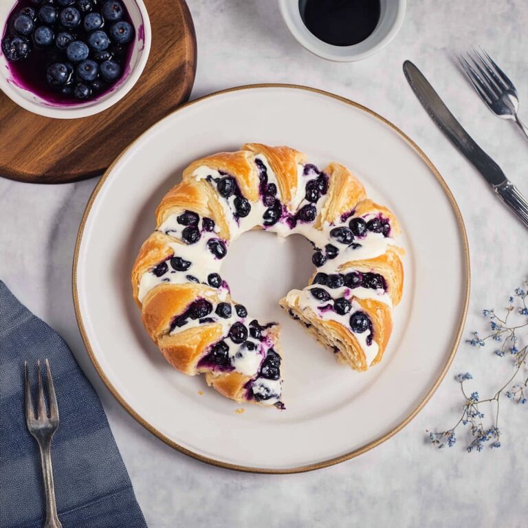 Heavenly Blueberry Pastry Rings With Vanilla Cream Recipe