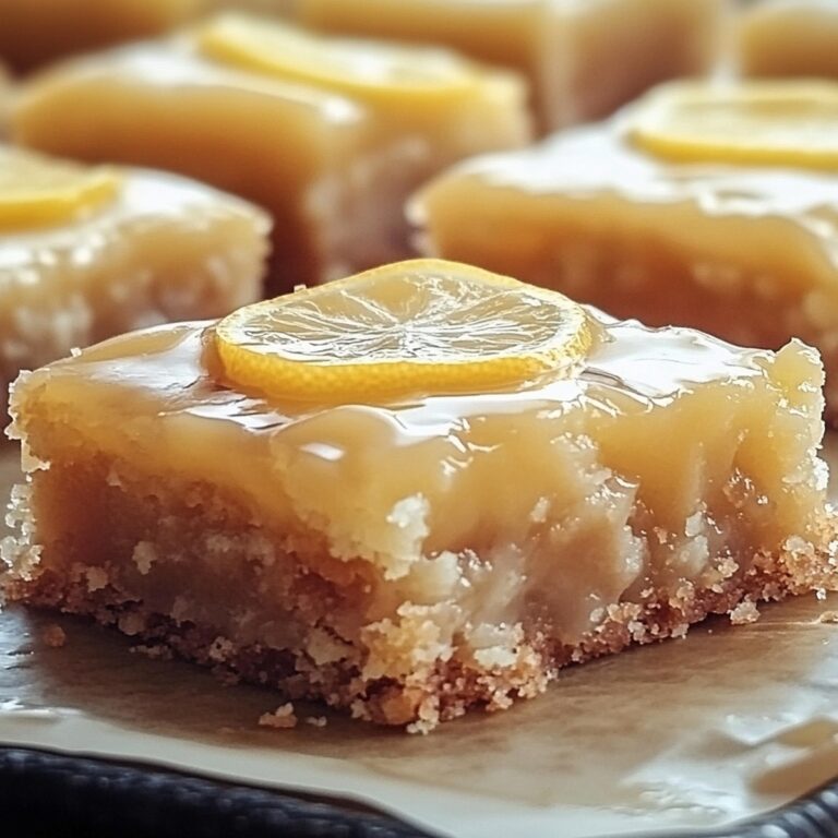 Tangy Lemon Brownies With Lemon Glaze Recipe