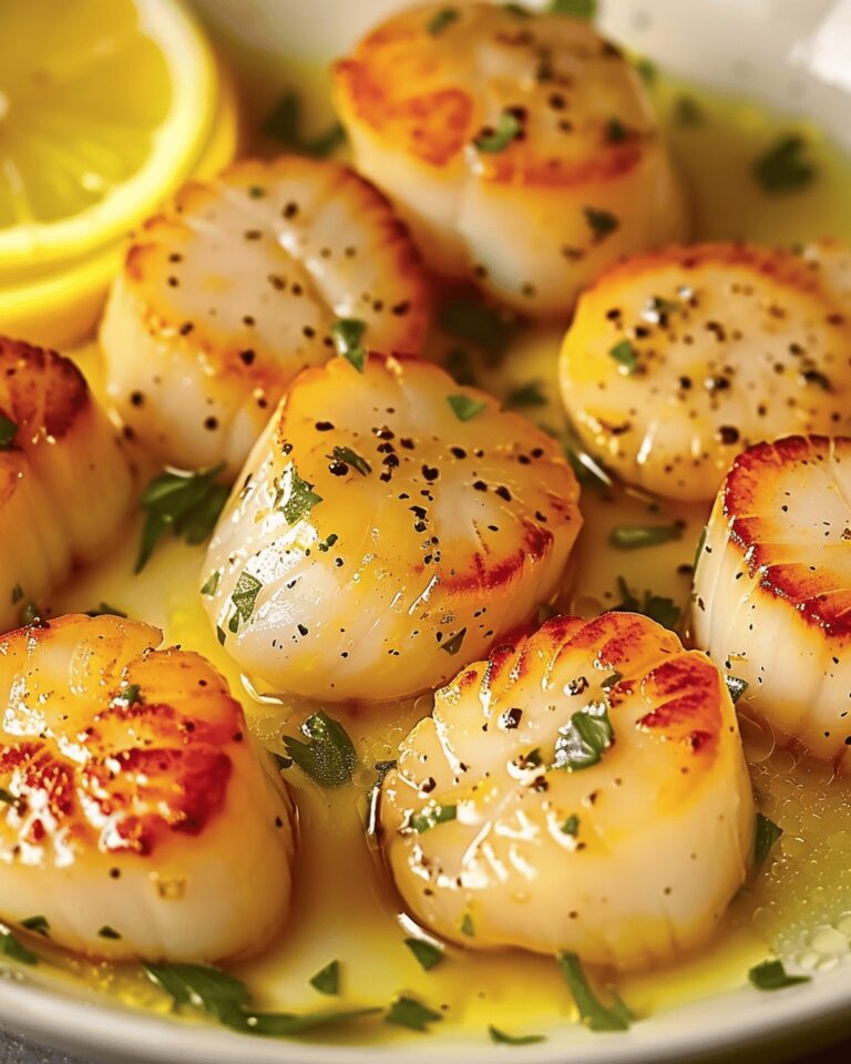Zesty Lemon-Garlic Scallops Delight Recipe