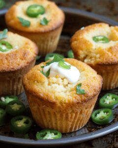Jalapeo Cornbread Muffins With Spicy Cream Cheese Center Recipe