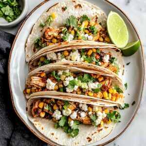 Smoky Barbecue Chicken Street Corn Tacos Recipe