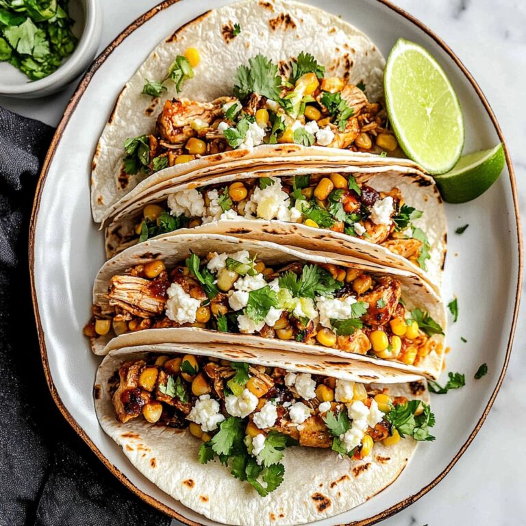 Smoky Barbecue Chicken Street Corn Tacos Recipe