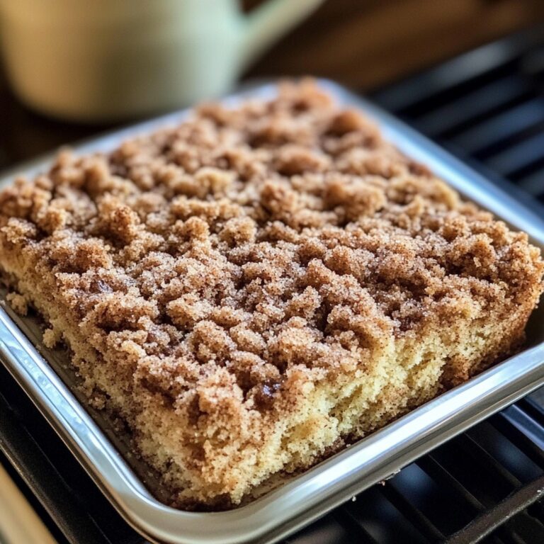 Heavenly Cinnamon Coffee Cake With Streusel Crumb Topping Recipe