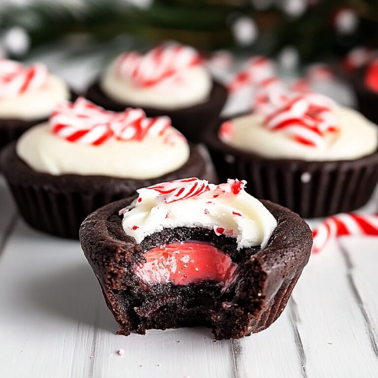 Festive Chocolate Peppermint Cookie Cups Recipe