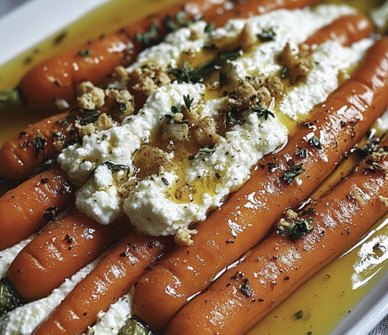 Crispy Roasted Carrots With Whipped Ricotta And Hot Honey Recipe