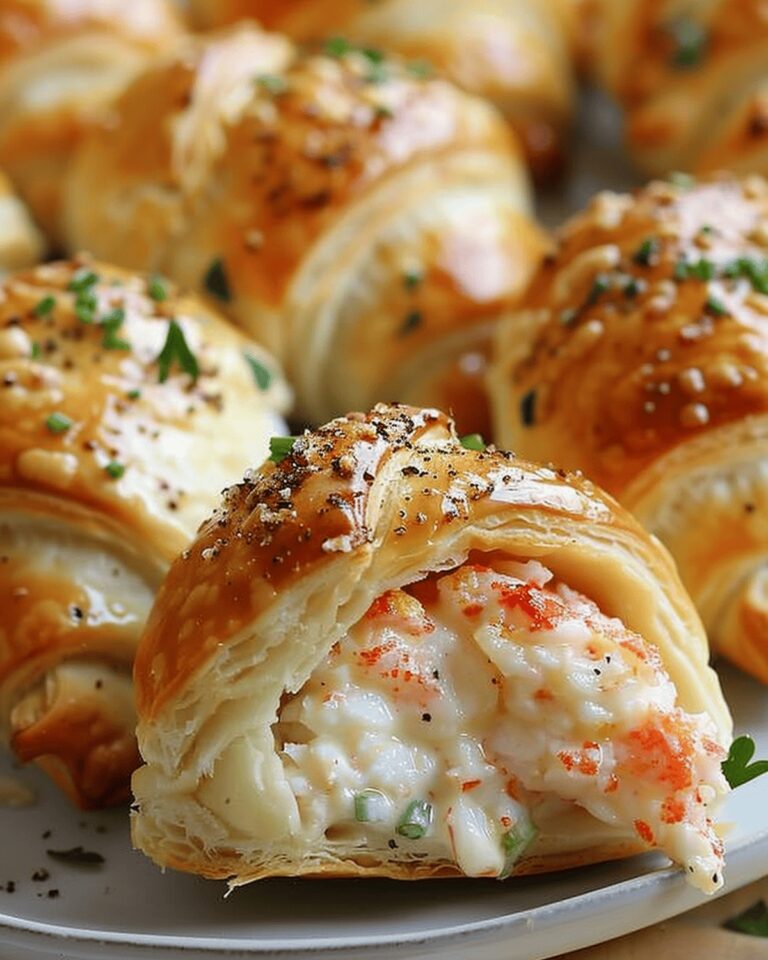 Crab & Cheese Stuffed Crescent Puffs Recipe