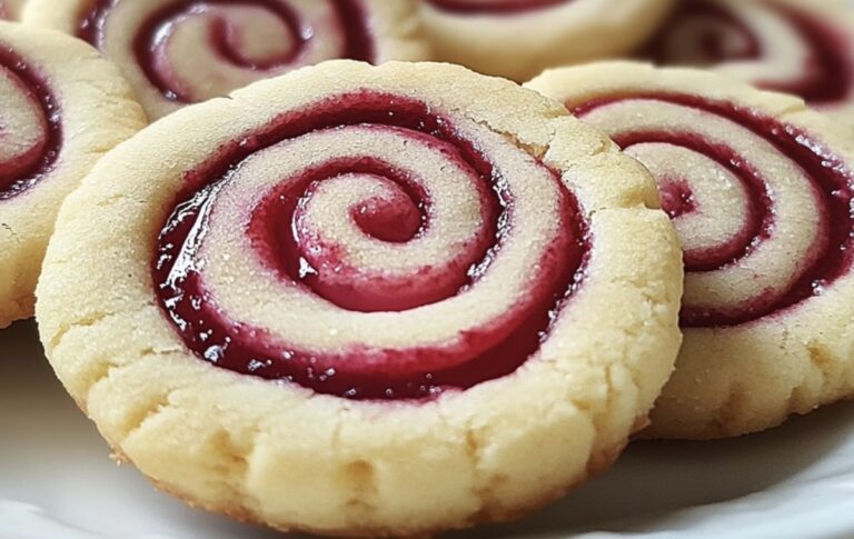 Raspberry Swirl Shortbread Cookies Recipe