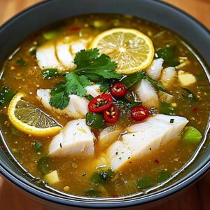 Tangy Lemon Fish Soup Recipe