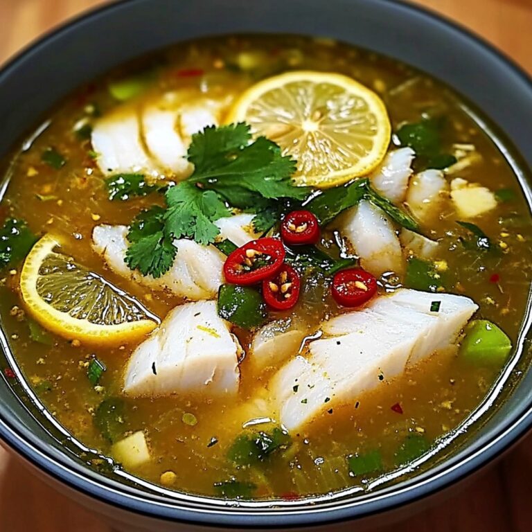 Tangy Lemon Fish Soup Recipe