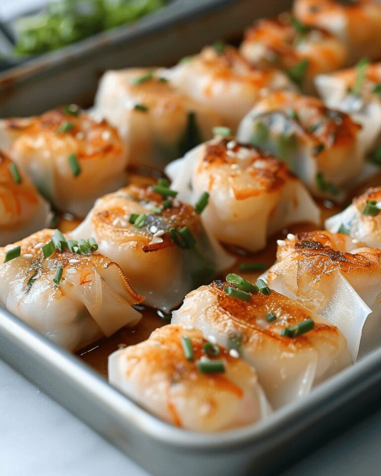 Baked Shrimp and Chive Rice Paper Dumplings Recipe