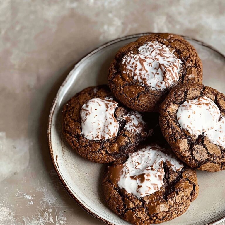 Gooey Hot Chocolate Brownie Cookies Recipe
