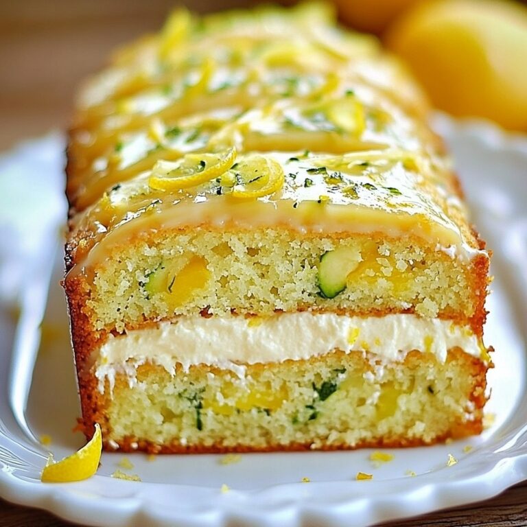 Tangy Lemon Zucchini Cake With Cream Cheese Filling Recipe