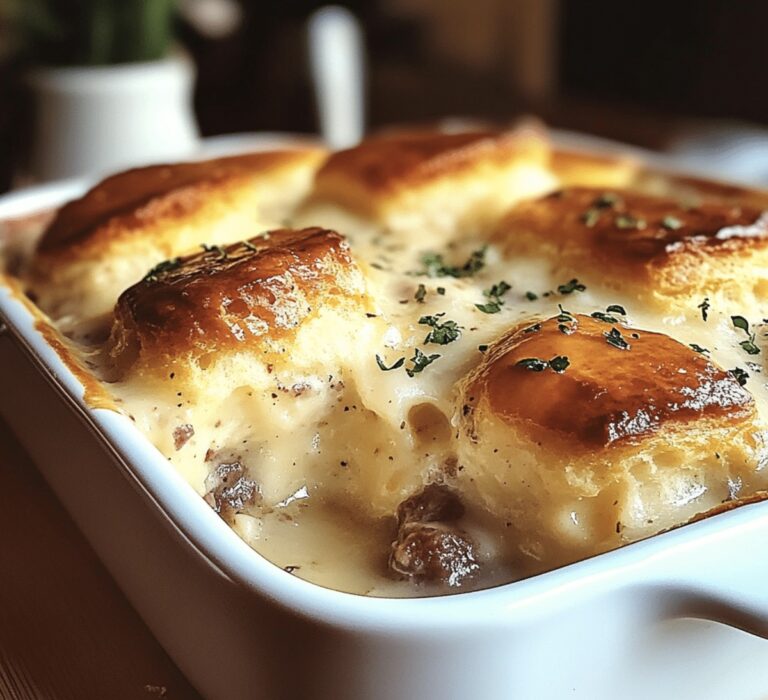 Hearty Biscuits & Gravy Casserole Recipe