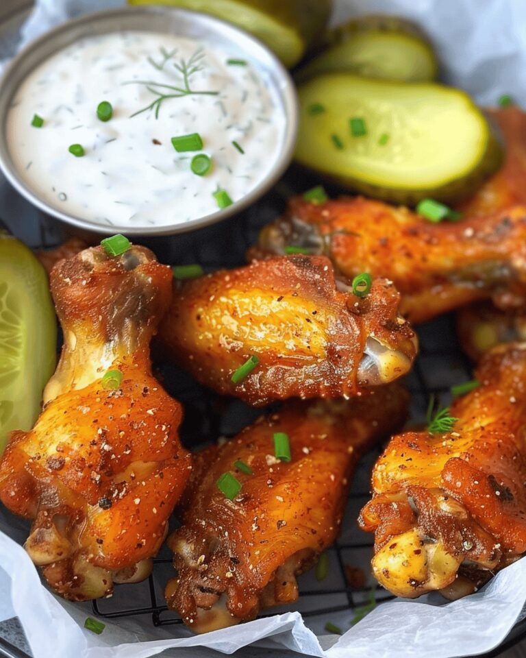 Crispy Ranch Dill Chicken Wings Recipe
