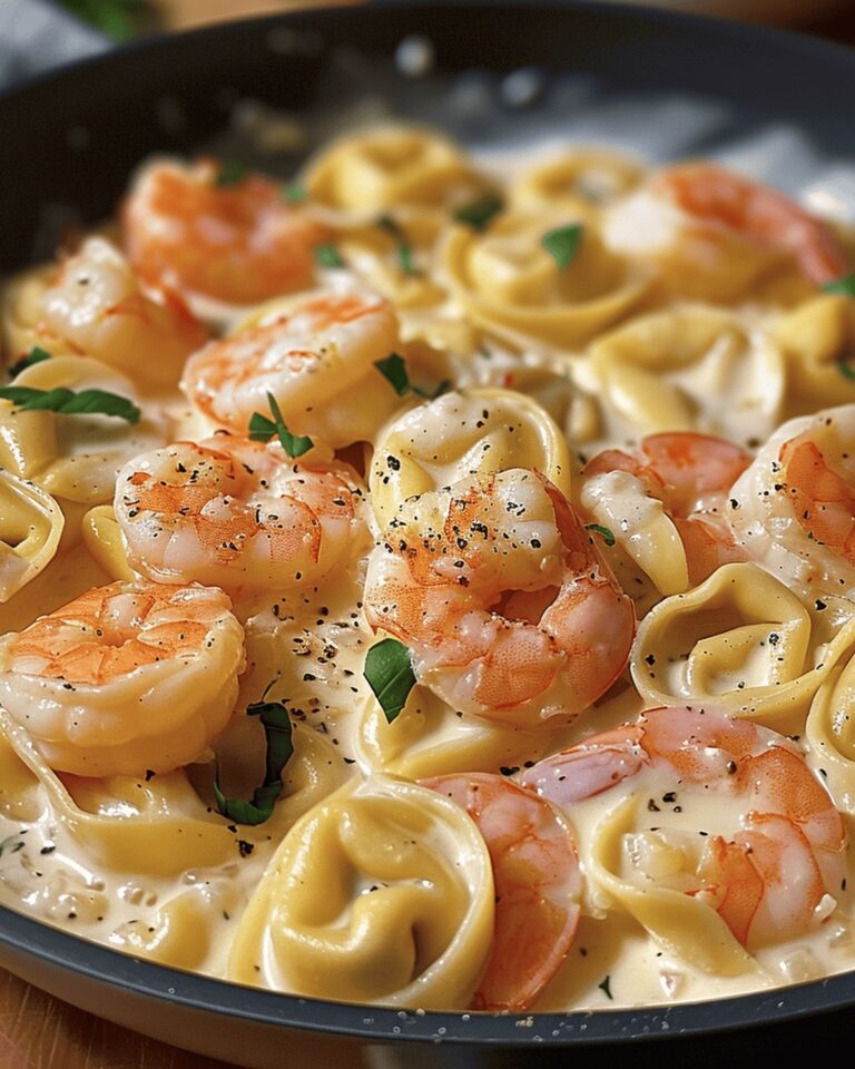 Cheesy Shrimp Tortellini Delight Recipe