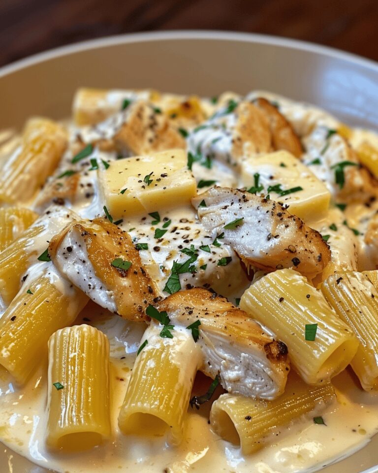 Creamy Garlic Butter Chicken Rigatoni Delight Recipe