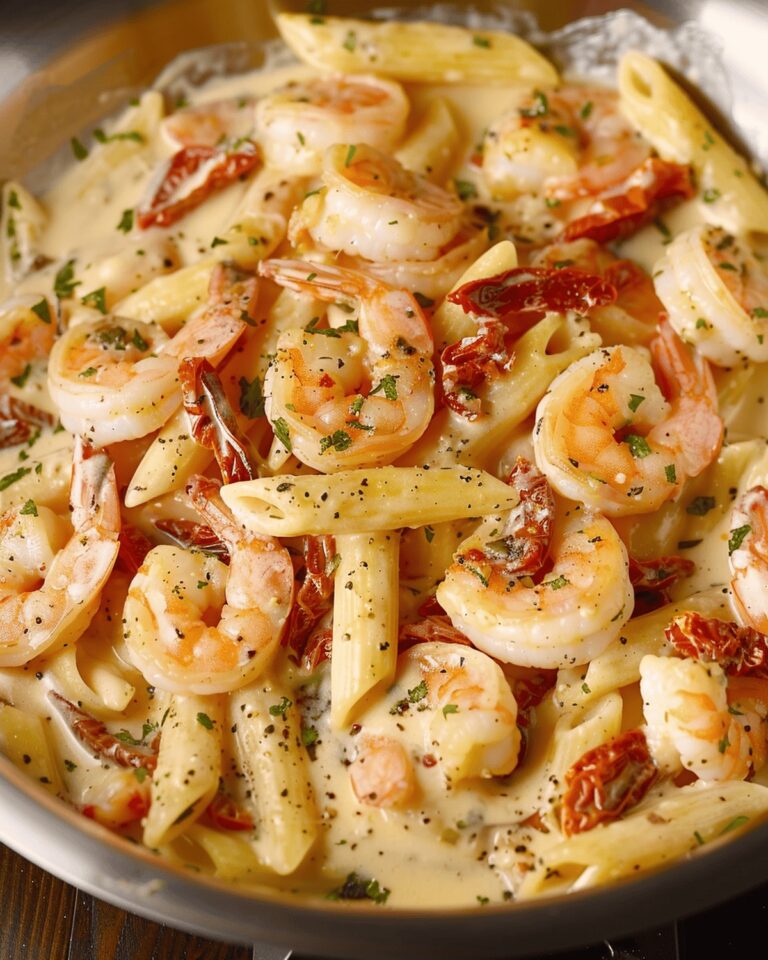 Creamy Basil Shrimp Penne Recipe
