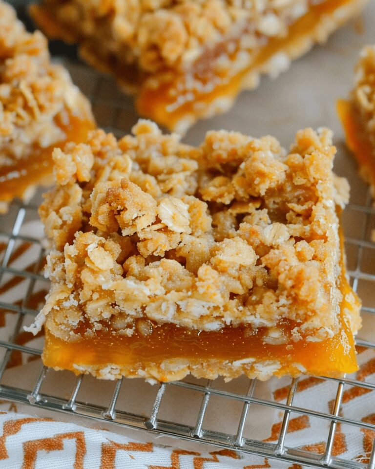 Apricot Oatmeal Crumble Bars Recipe