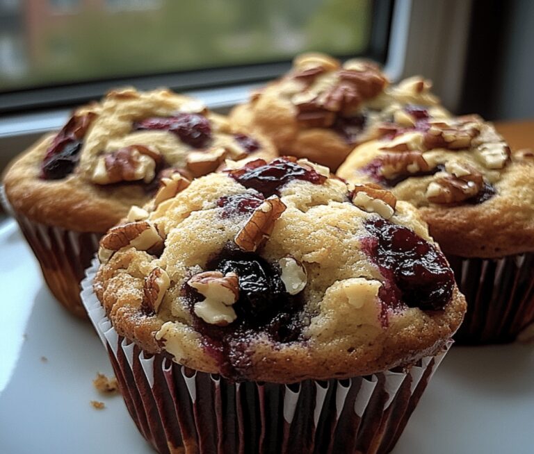 Moist Cranberry, Orange & Pecan Muffins Recipe