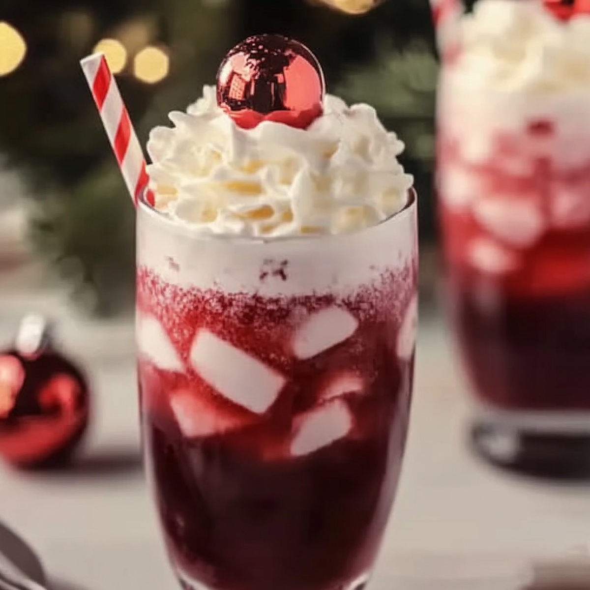 Festive Santas Hat Shirley Temple Recipe