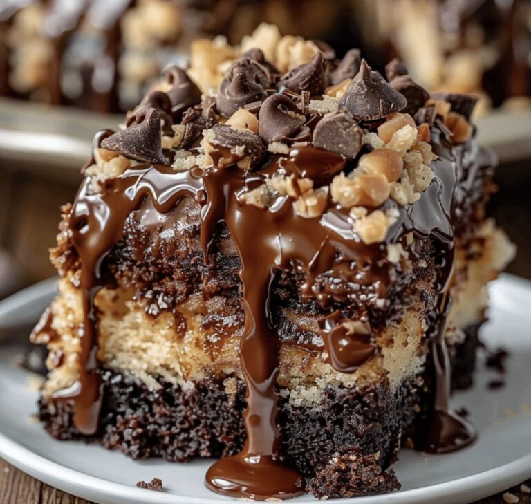 Gooey German Chocolate Poke Cake Recipe