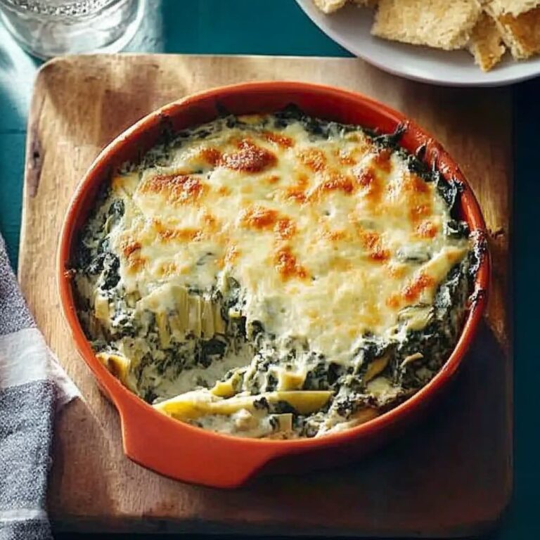 Velvety Spinach Artichoke Dip Recipe