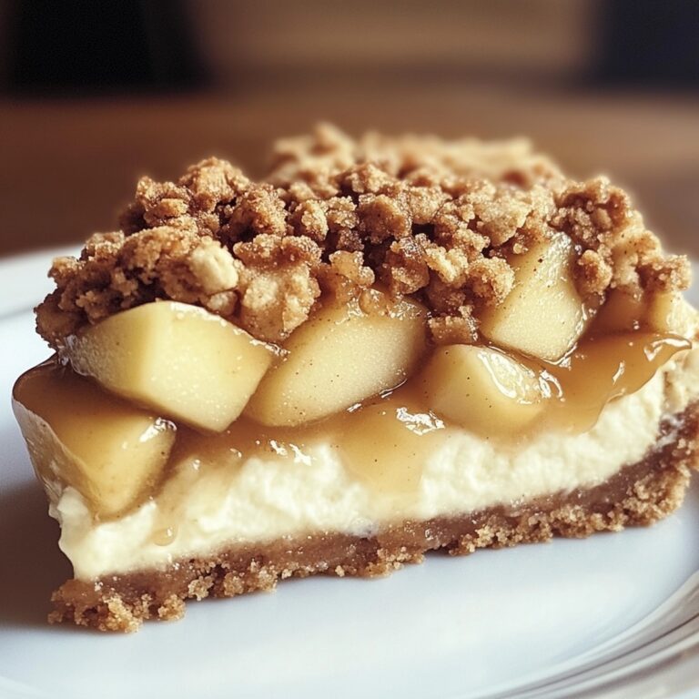Apple Crisp Cheesecake Recipe
