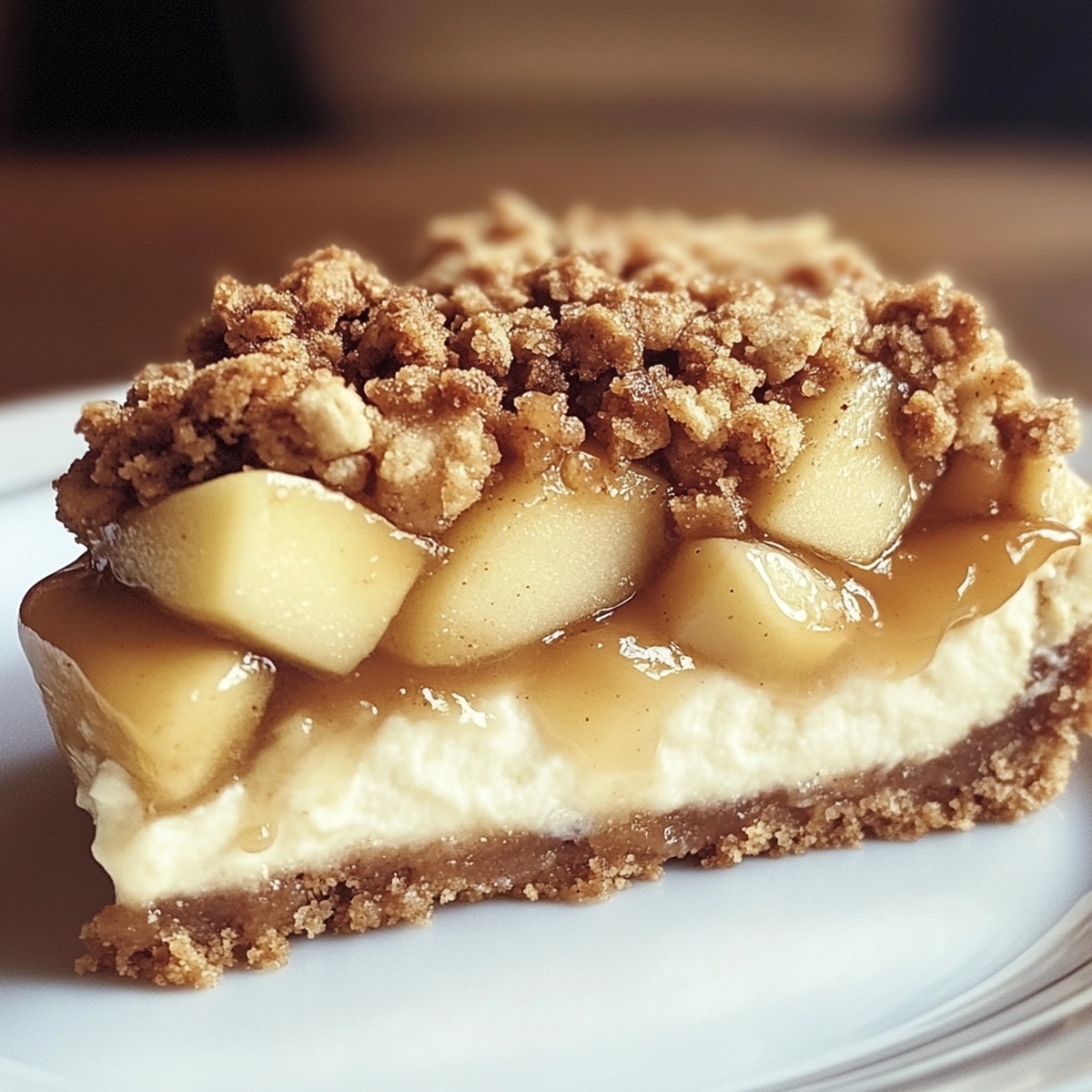 Apple Crisp Cheesecake Recipe