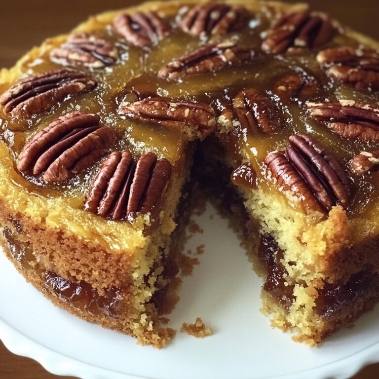 Mouthwatering Pecan Upside Down Cake Recipe