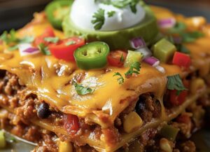 Cheesy Mexican Lasagna Recipe