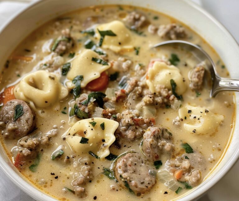 Hearty Sausage Tortellini Soup Recipe
