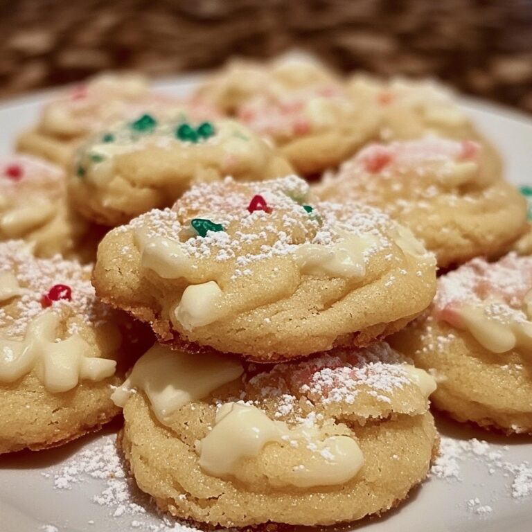 Festive Christmas Ooey Gooey Butter Cookies Recipe