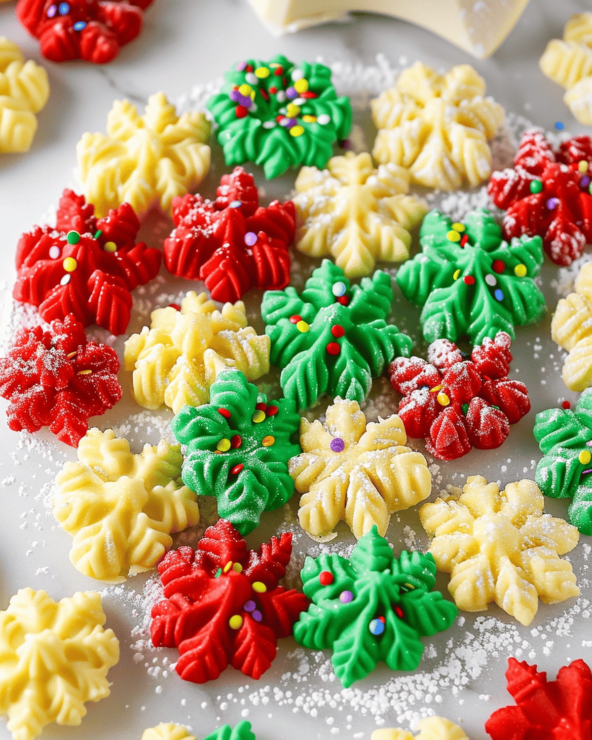 Festive Spritz Cookies Recipe