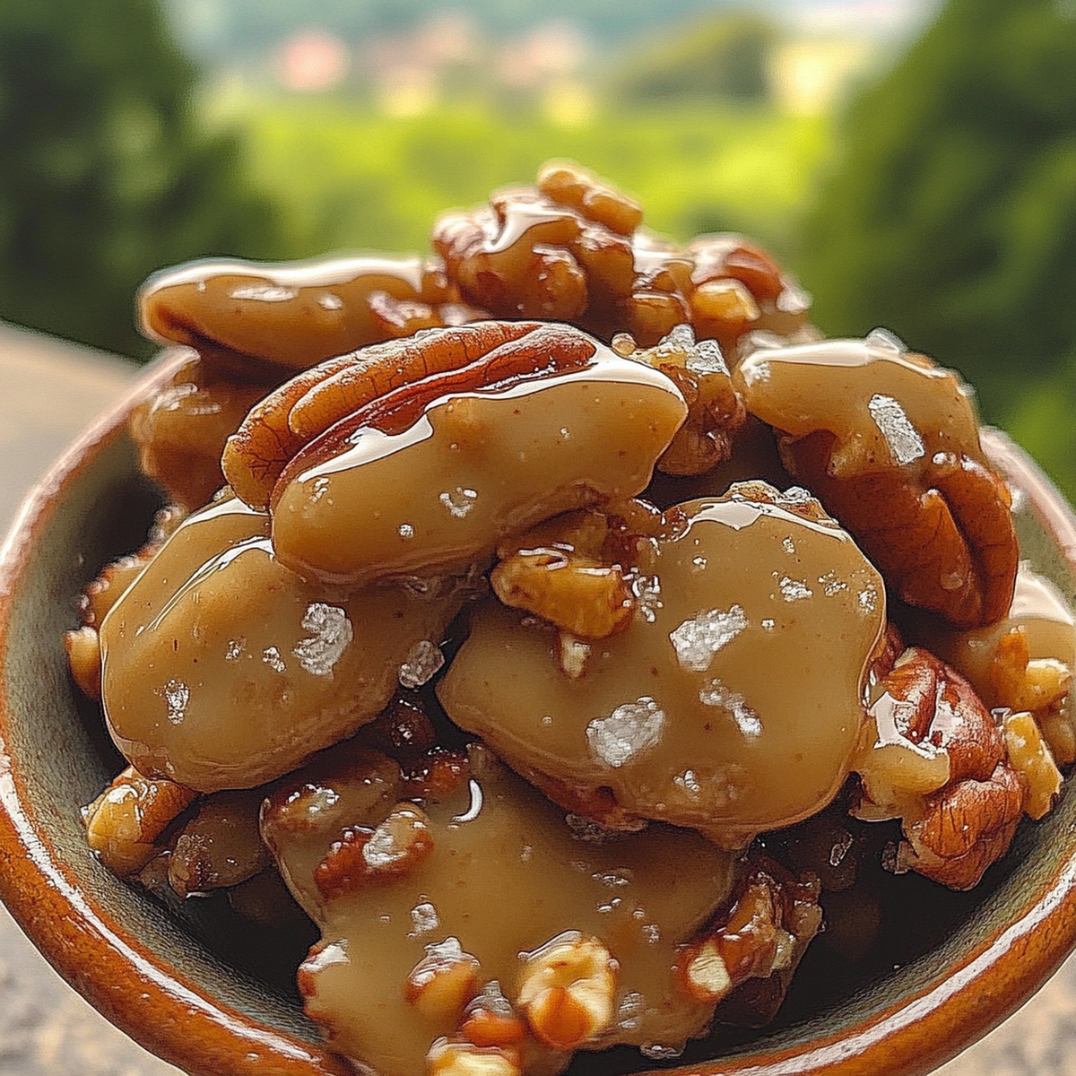 Indulgent Sea Salted Praline Pecan Clusters Recipe