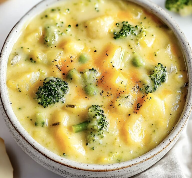 Hearty Broccoli Potato Cheese Soup Recipe