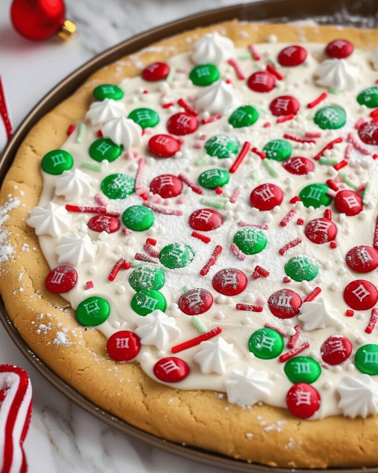 Festive Holiday Sugar Cookie Pizza Delight Recipe