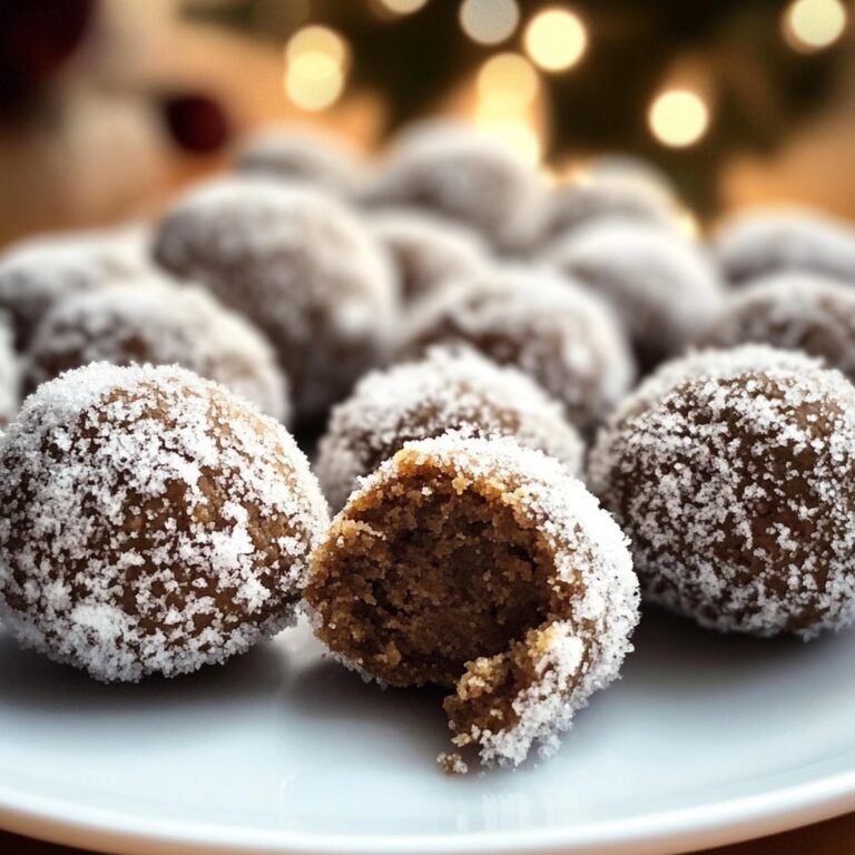 Festive Gingerbread Snowballs Recipe