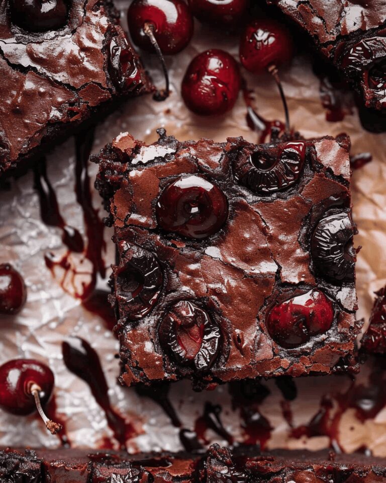 Roasted Chocolate Cherry Brownies Recipe