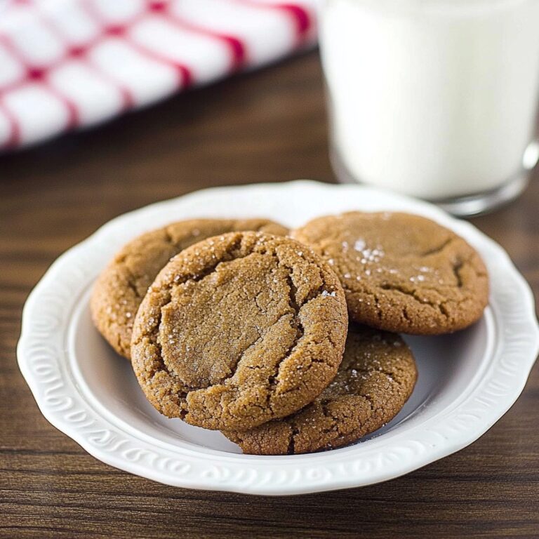 Warm Ginger Molasses Cookies Recipe