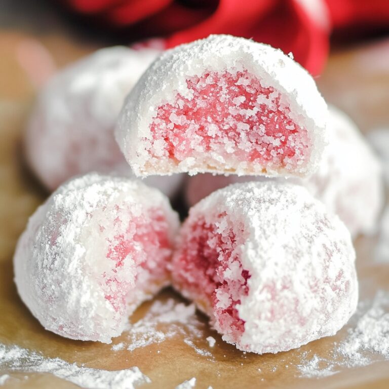 Festive Peppermint Snowball Cookies Recipe