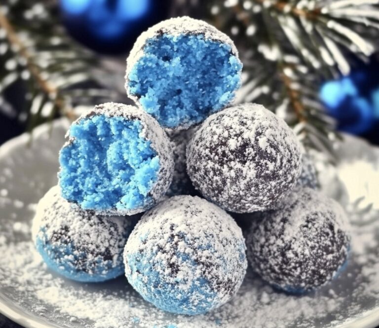 Sparkling Blue Christmas Truffles Recipe