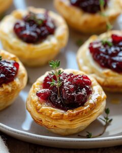 Cranberry And Brie Puff Pastry Cups Recipe
