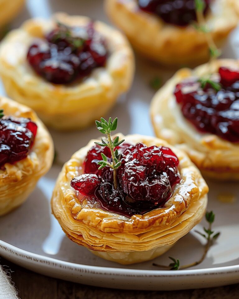 Cranberry And Brie Puff Pastry Cups Recipe